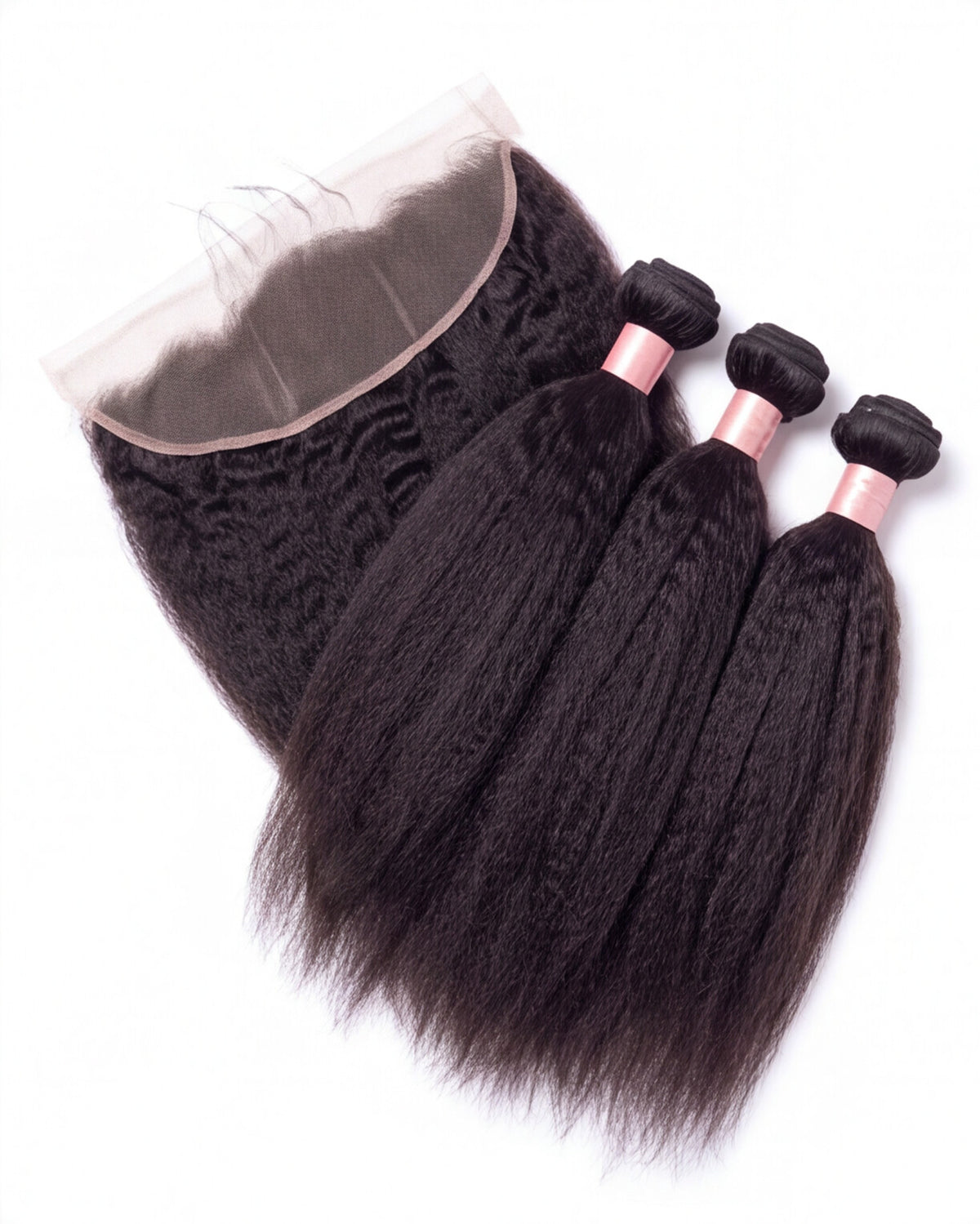 Coco Kinky Straight Frontal Bundle Package