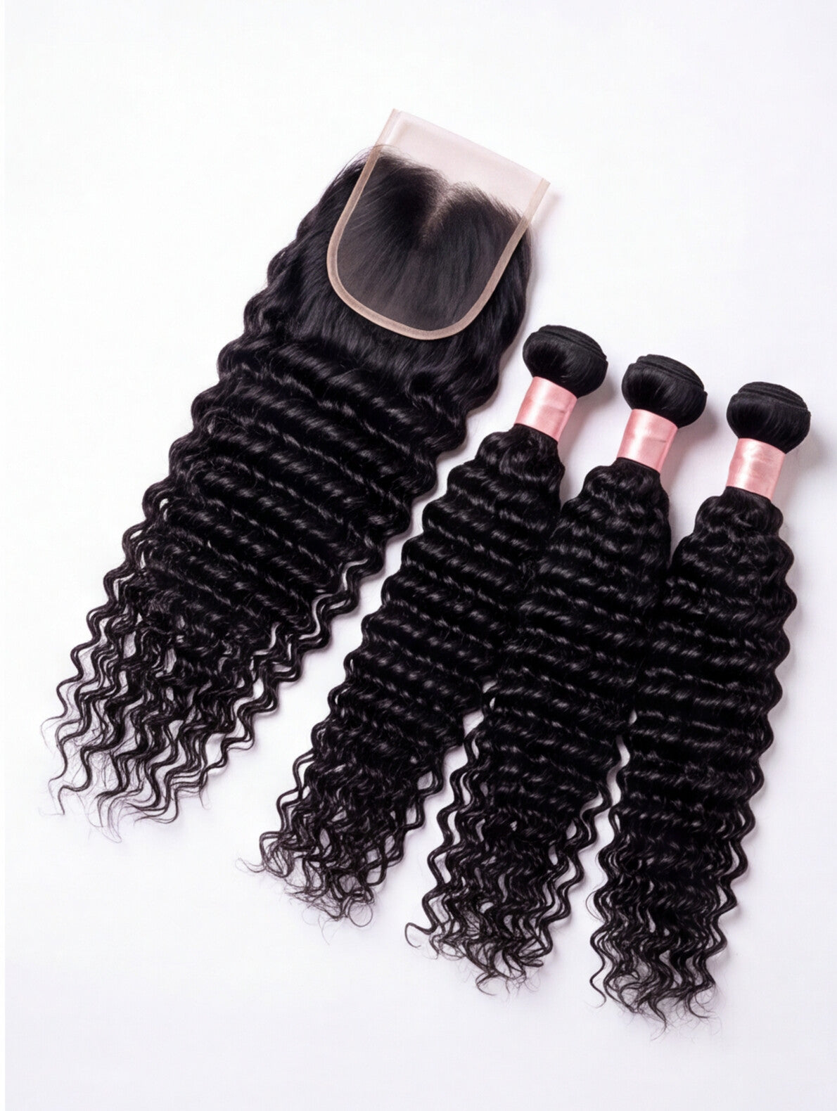 Bora Burmese Curly 5×5 Closure Bundle Package